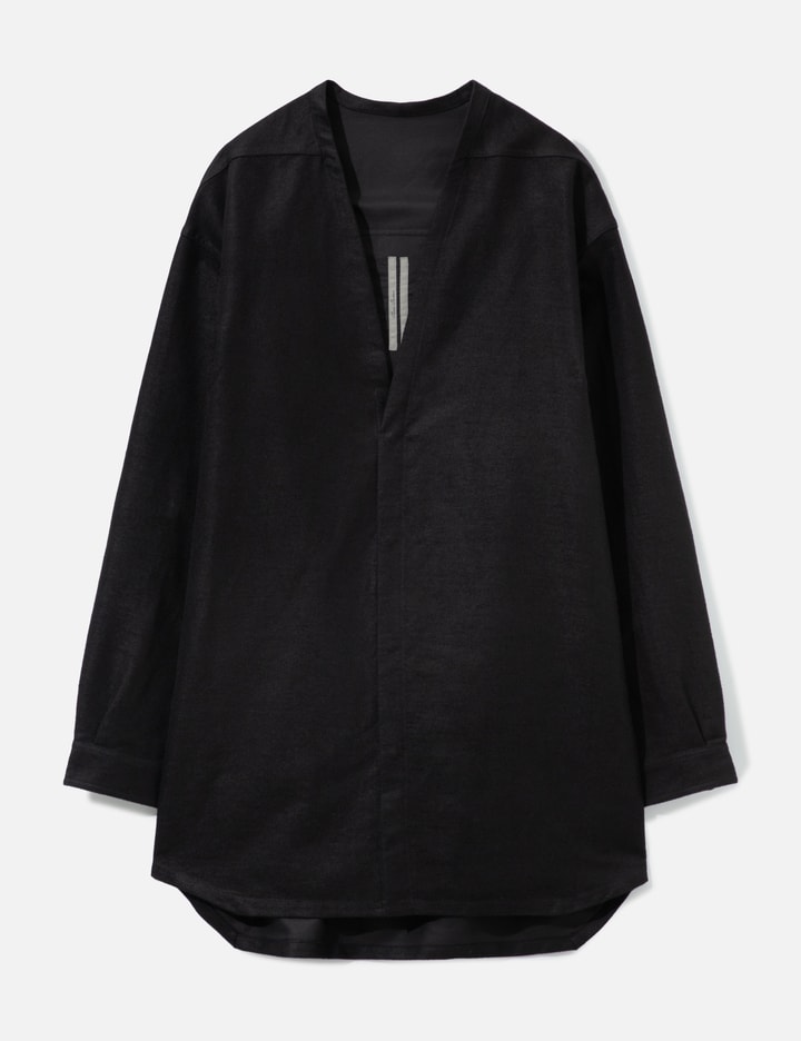 Rick Owens Concordian Shirt In Ramie Moleskin