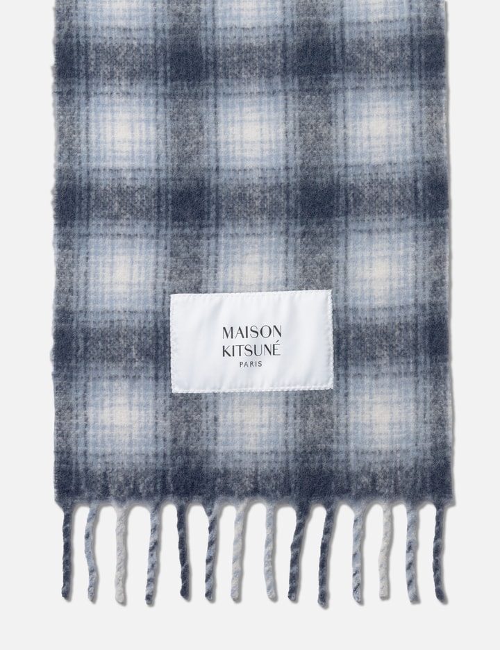 Maison Kitsuné Alpaca Checked Scarf
