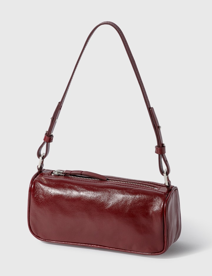 Eve Bordeaux Creased Leather Bag Placeholder Image