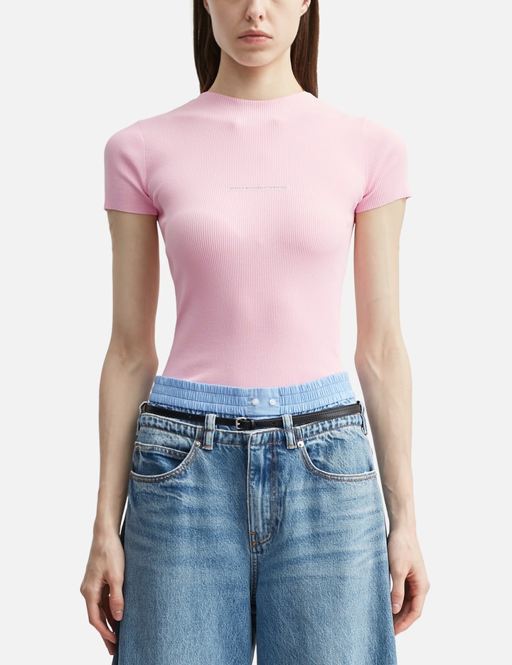 알렉산더왕 Knit Logo Short Sleeves T-Shirt