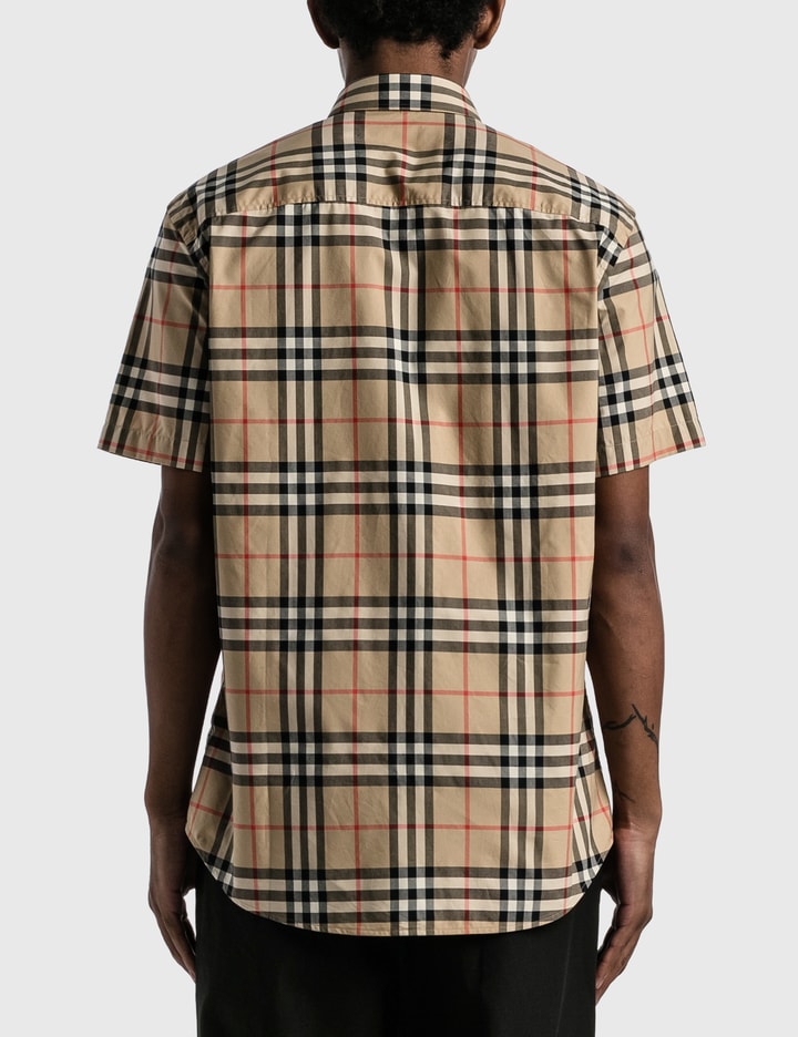 Short-sleeve Check Cotton Poplin Shirt Placeholder Image