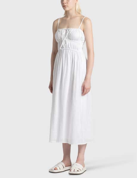 blue midi beach dress Sail to Sable Flutter Sleeve Midi Dress in Beach Splash Large