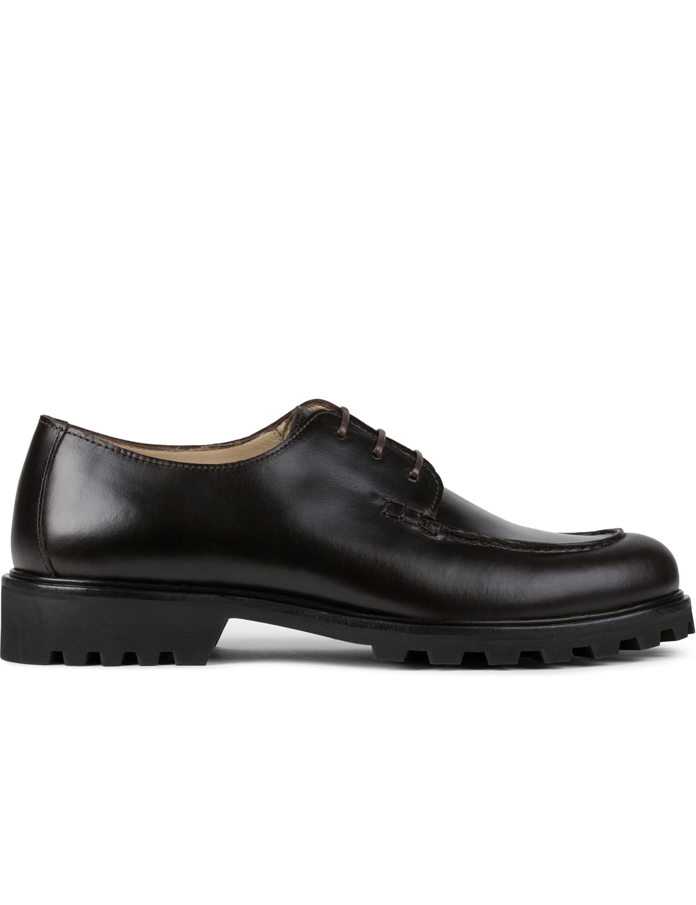 A.P.C. - Marron Fonce Derbies Leon Shoes | HBX - Globally Curated