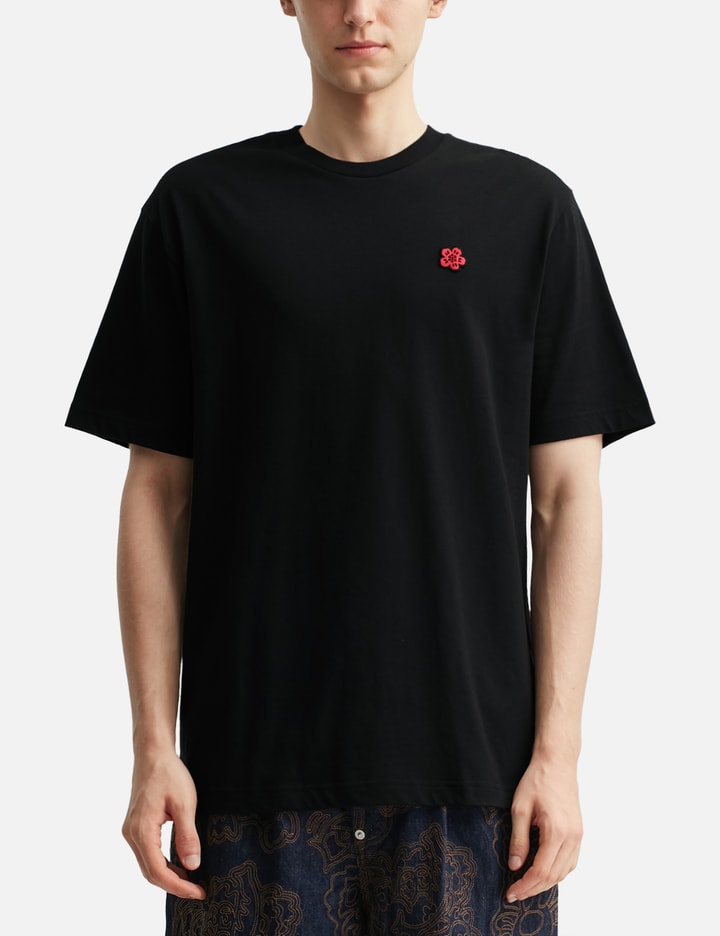 'Boke Flower' Embroidered T-shirt in Cotton Placeholder Image