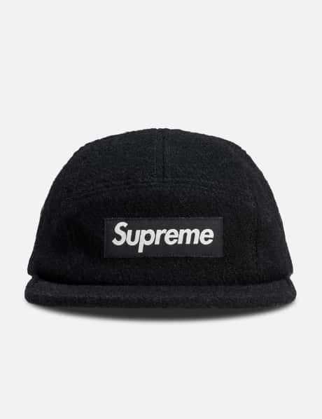 Supreme Harris Tweed Wool Box Logo Camp Cap