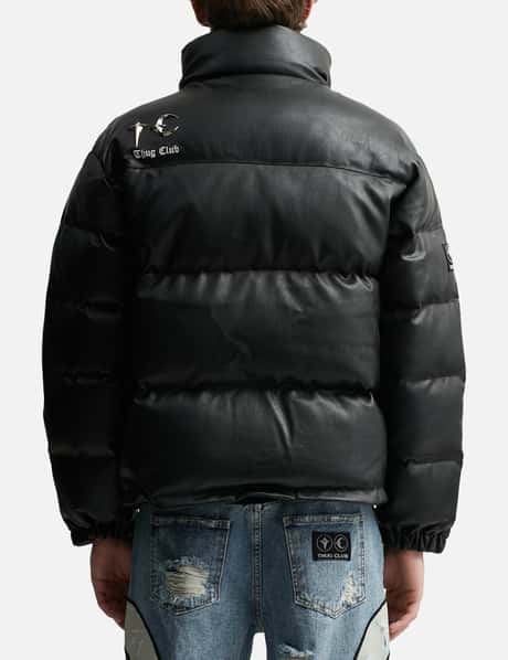 THUG CLUB - TC Leather Puffer Jacket | HBX - ハイプビースト 