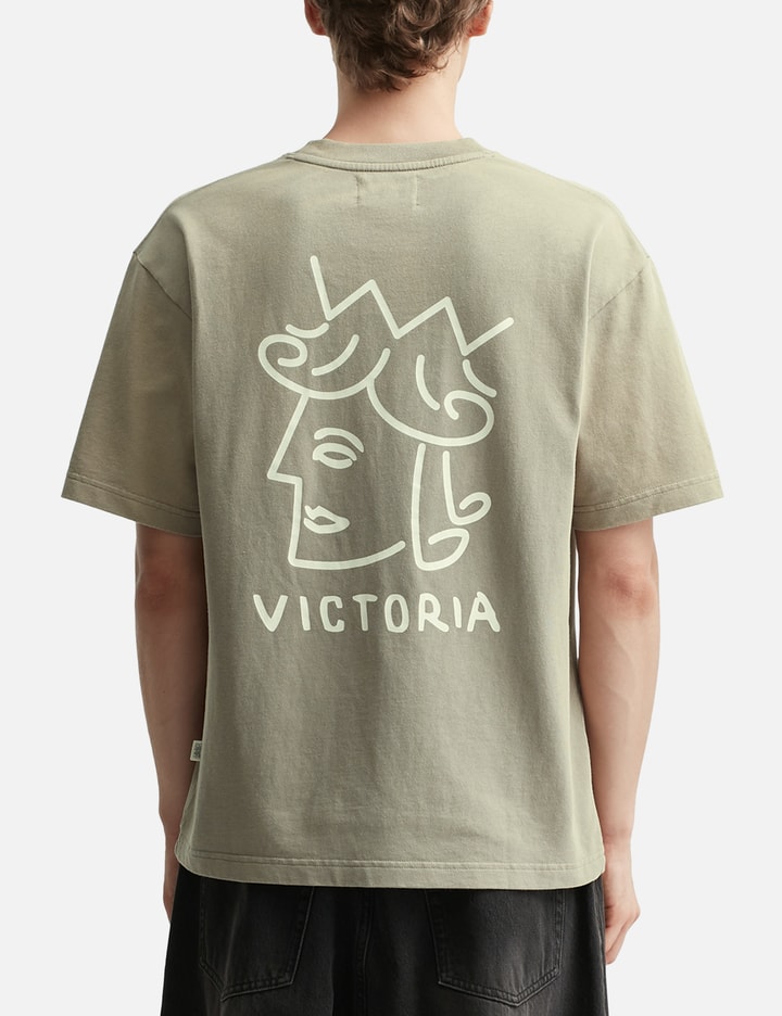 Victoria Sun Faded Queenhead Logo Short Sleeve T-Shirt