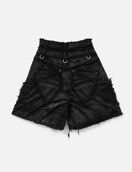 Attached Detachable Waxed Distressed Denims view 16