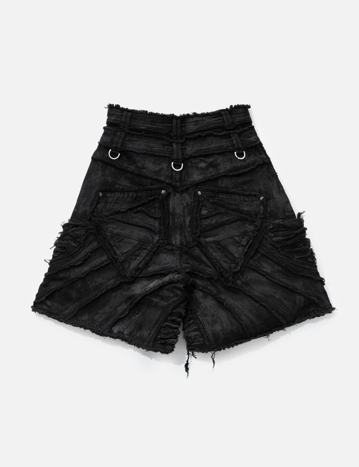 Thought We Friends Attached Detachable Waxed Distressed Denims