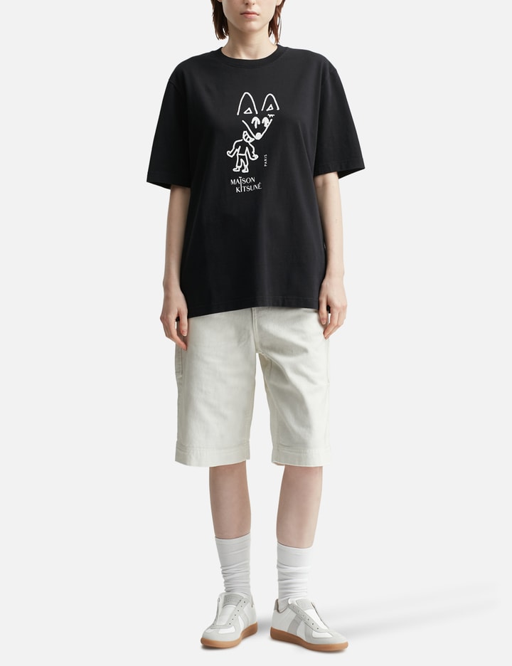 Maison Kitsuné Party Fox Comfort T-shirt In Multi