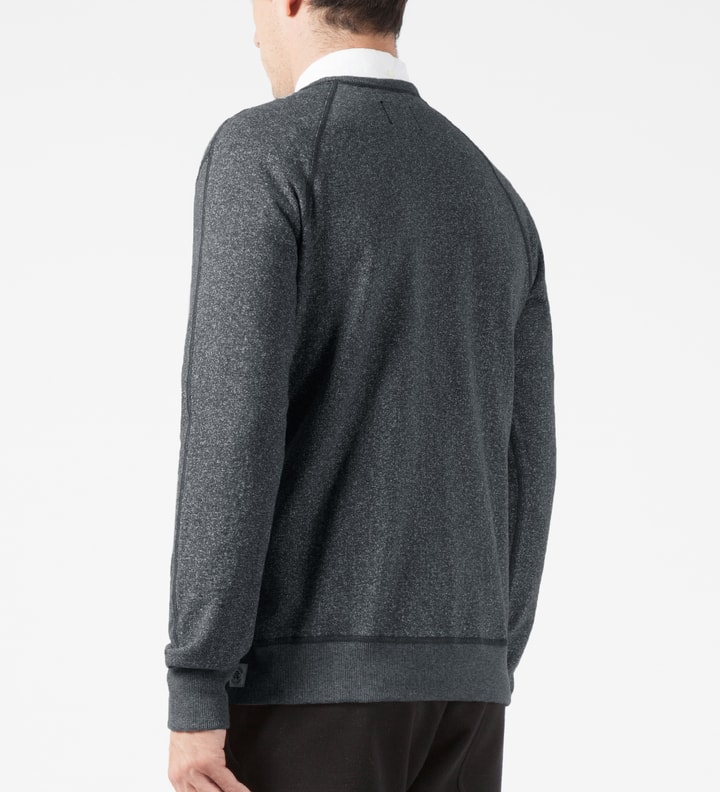 Charcoal RC-3262 Heavyweight Terry L/S Crew Sweatshirt W/ Side Zip Placeholder Image