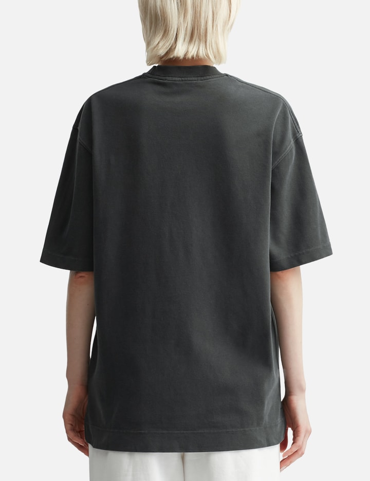 Acne Studios Black Relaxed Fit Logo T-shirt