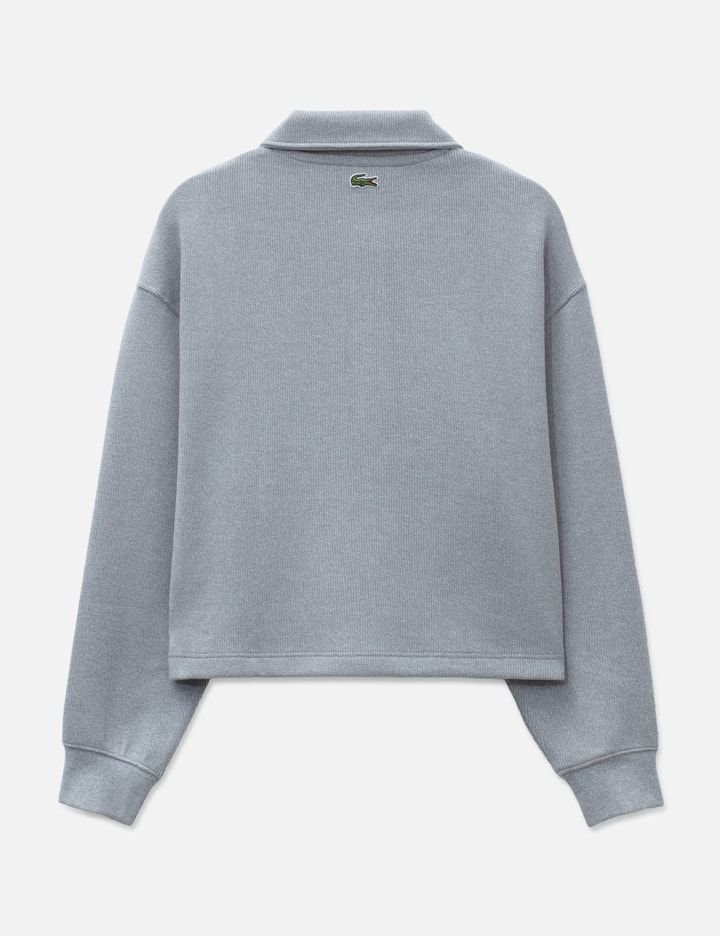 Lacoste Oversized Ribbed Polo Collar Sweatshirt
