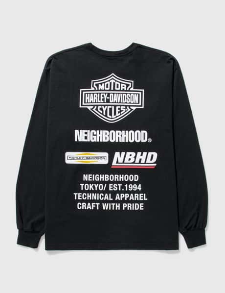 NEIGHBORHOOD - H-D クルーネック ロングスリーブ Tシャツ | HBX 