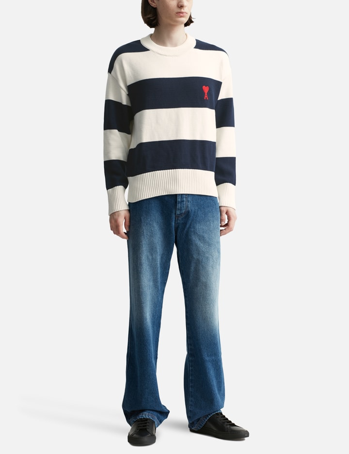 Ami de Coeur Sweater With Rugby Stripes Placeholder Image