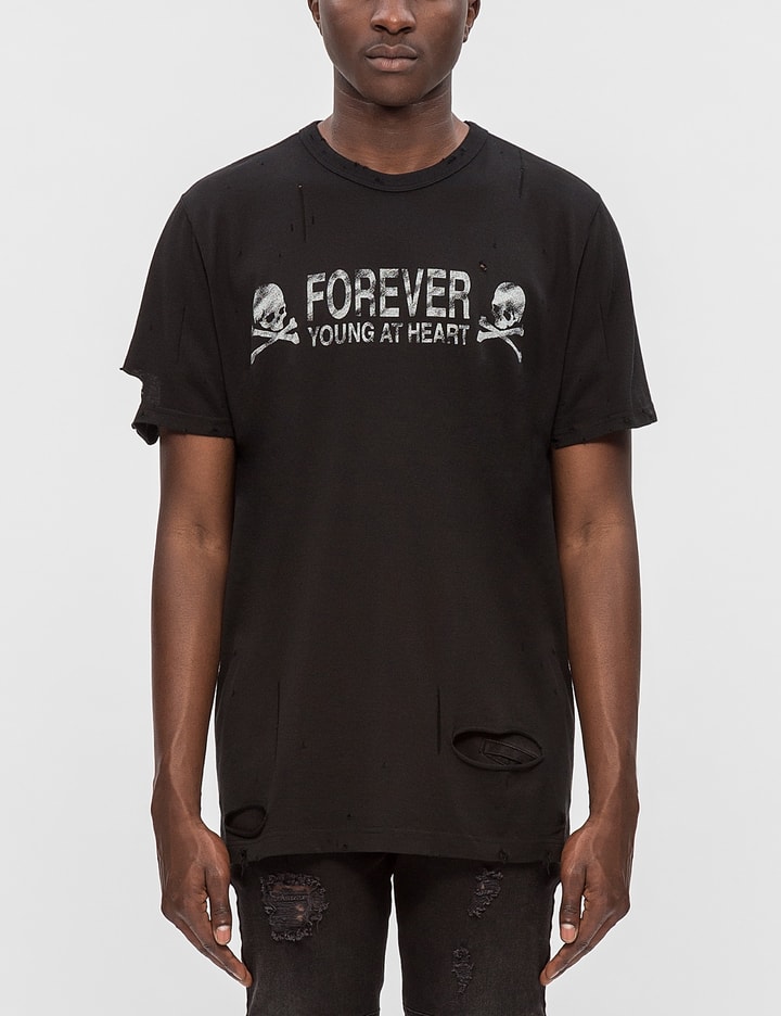 Distressed "Forever Young" S/S T-Shirt Placeholder Image