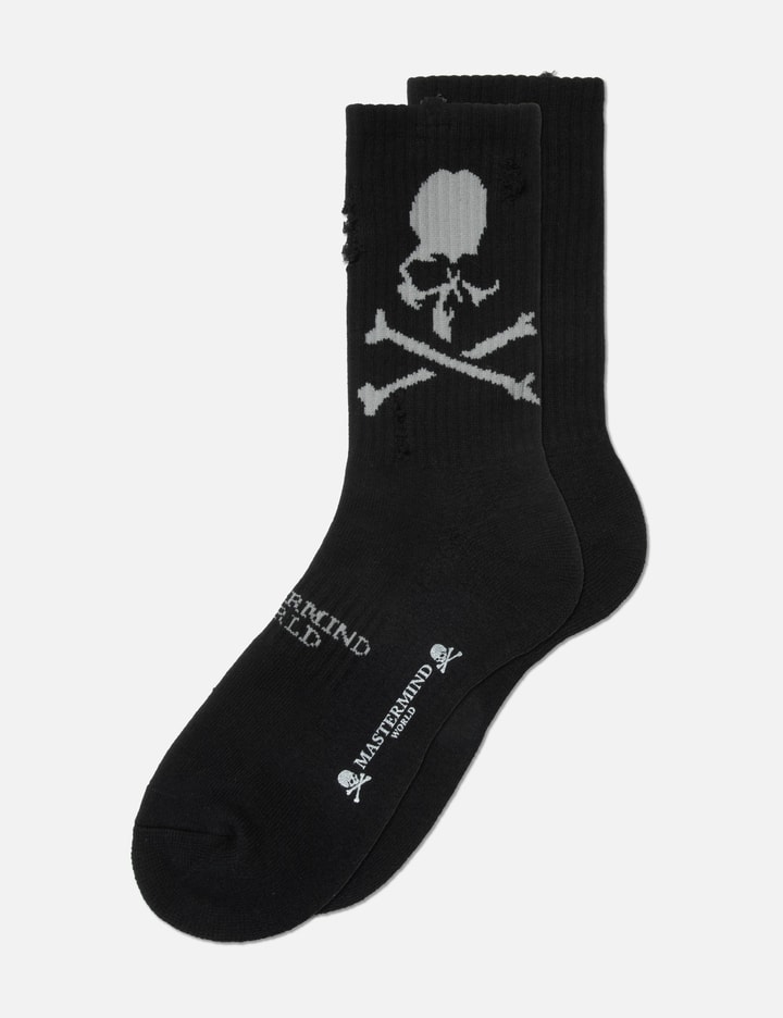 Mastermind Japan Distressed Crew Socks 2