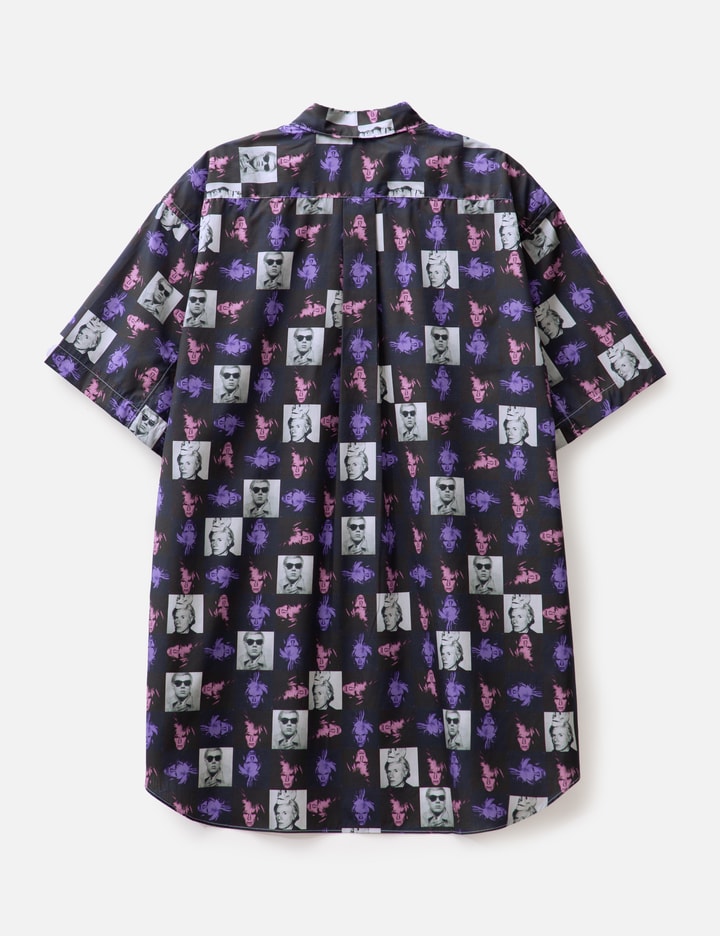 Shop Cdg Shirt Andy Warhol Photo Collage Shirt In Black