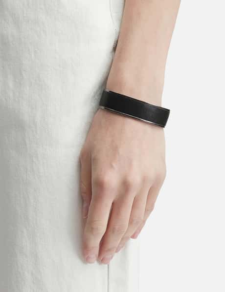 Acceptance Metal Leather Bangle view 8