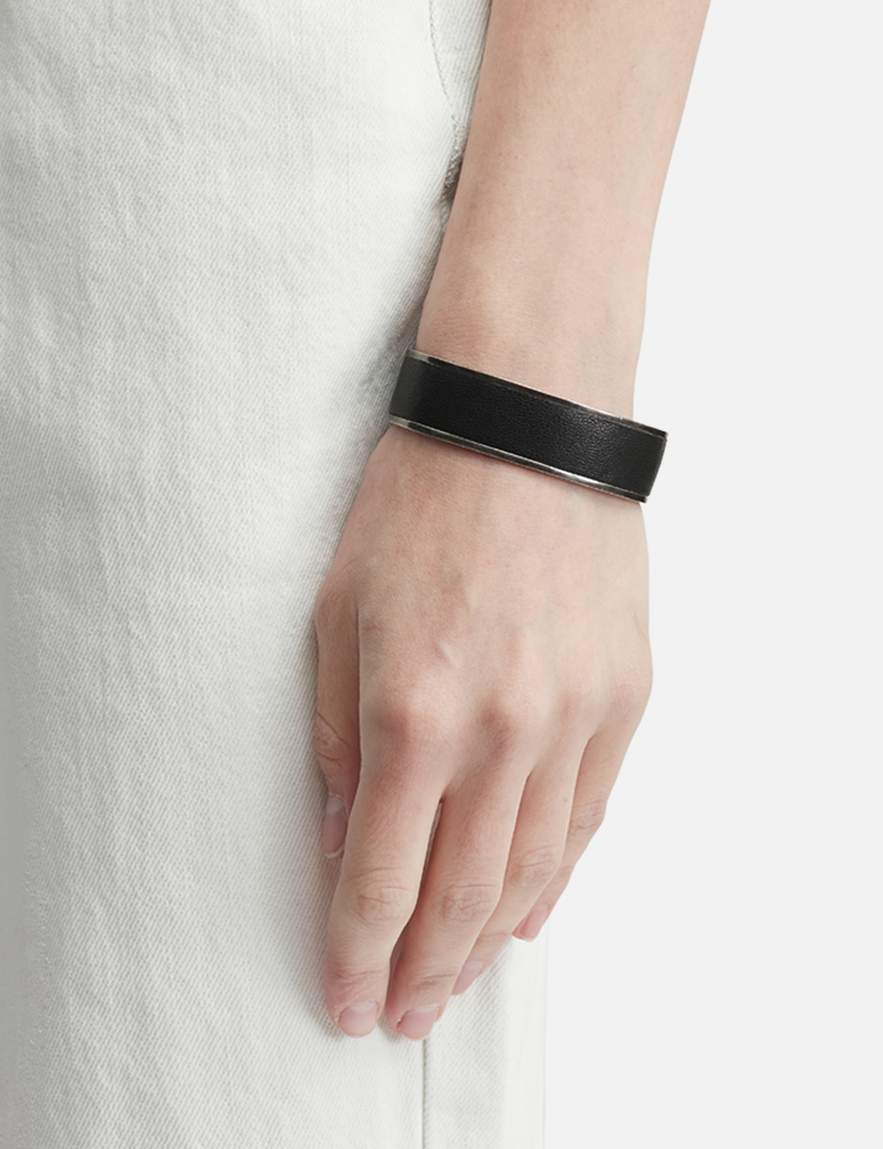 Acceptance Metal Leather Bangle view 12
