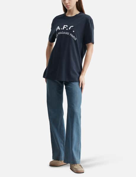 T-Shirt With Vintage-Effect A.P.C. Logo view 14