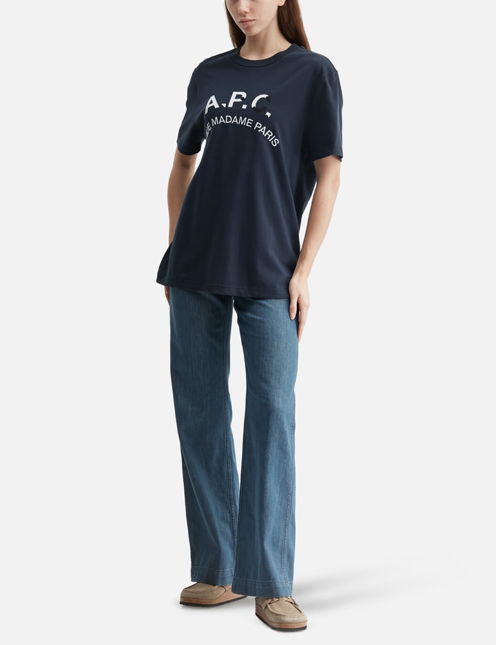 T-Shirt With Vintage-Effect A.P.C. Logo view 5