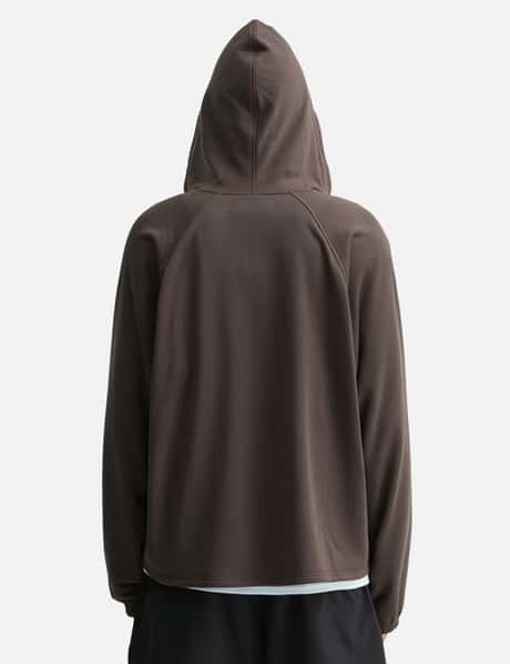 Open Neck French Terry Hoodie view 12