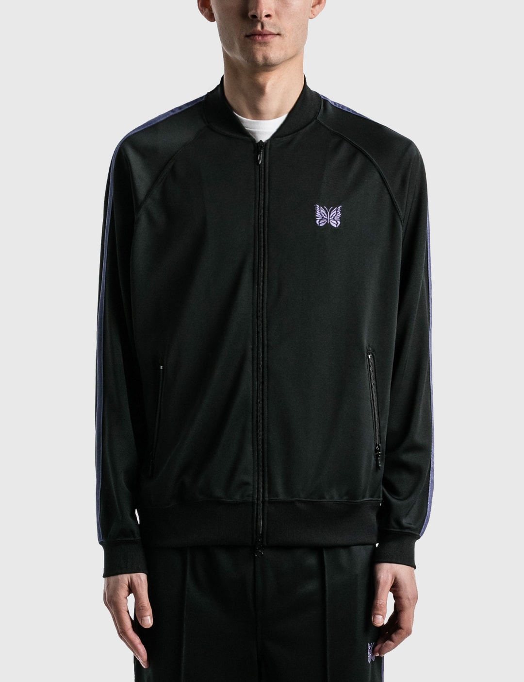 Needles - S.L. Rib Collar Jacket | HBX - Globally Curated Fashion 