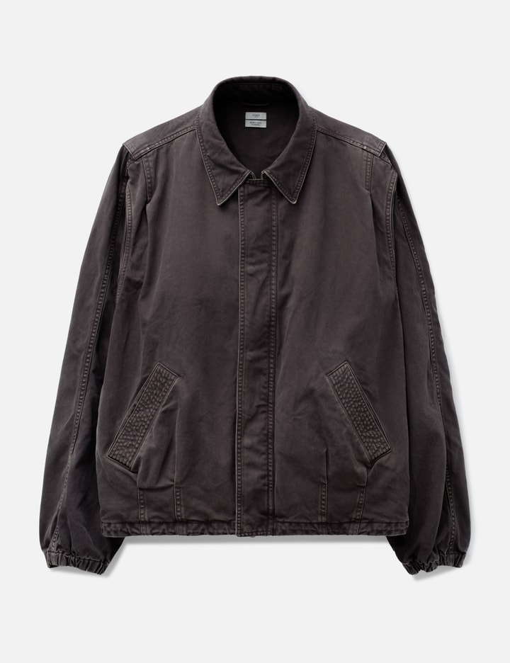 Yoke Peached Cotton Twill Garment-Dye Balloon Silhouette Blouson