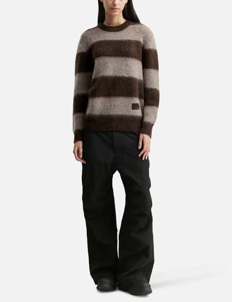 Wool Mohair Striped Knit Sweater view 11