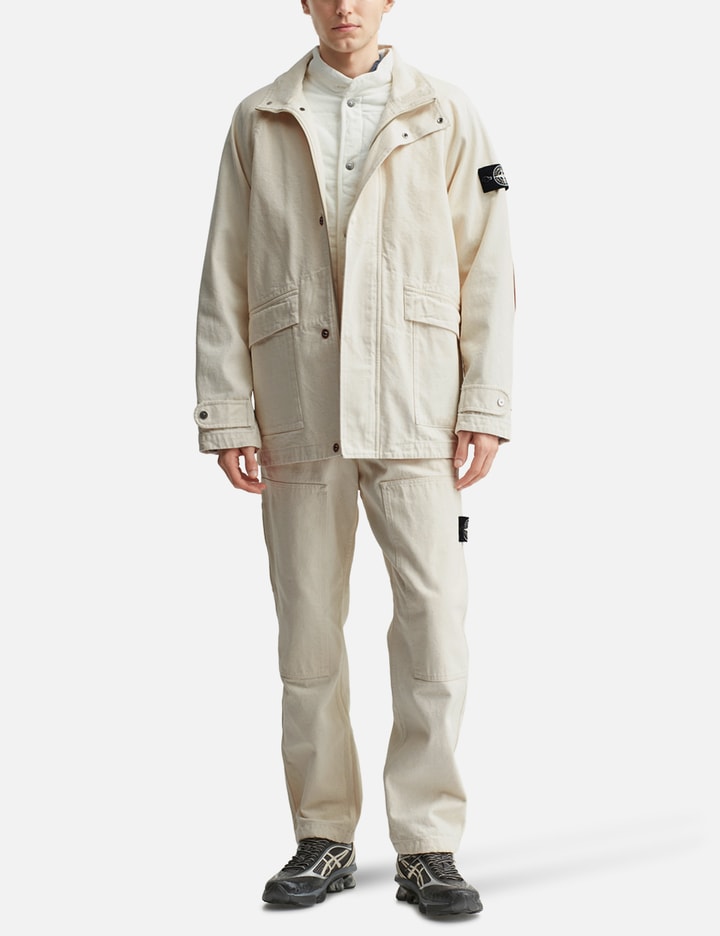 Natural Cotton Gabardine_stone Island Raw Beauty Short Parka Placeholder Image
