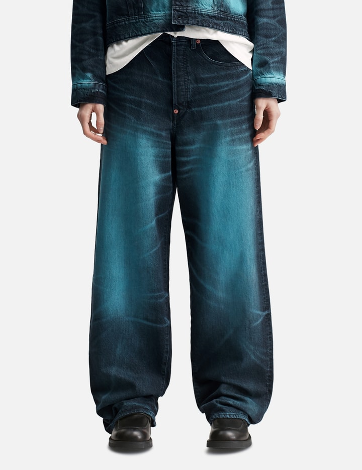겐조 Turn Up Wide Fit Jeans