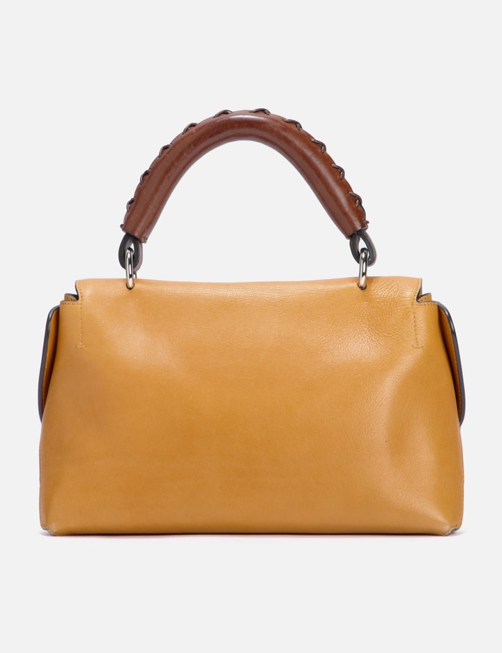 Shop Chloé Chloe Leather Handbag In Beige