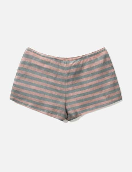 Pink Dirty Stripe Short view 8