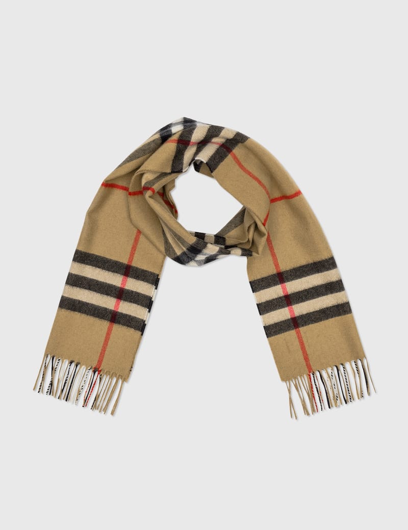 the classic check cashmere scarf burberry