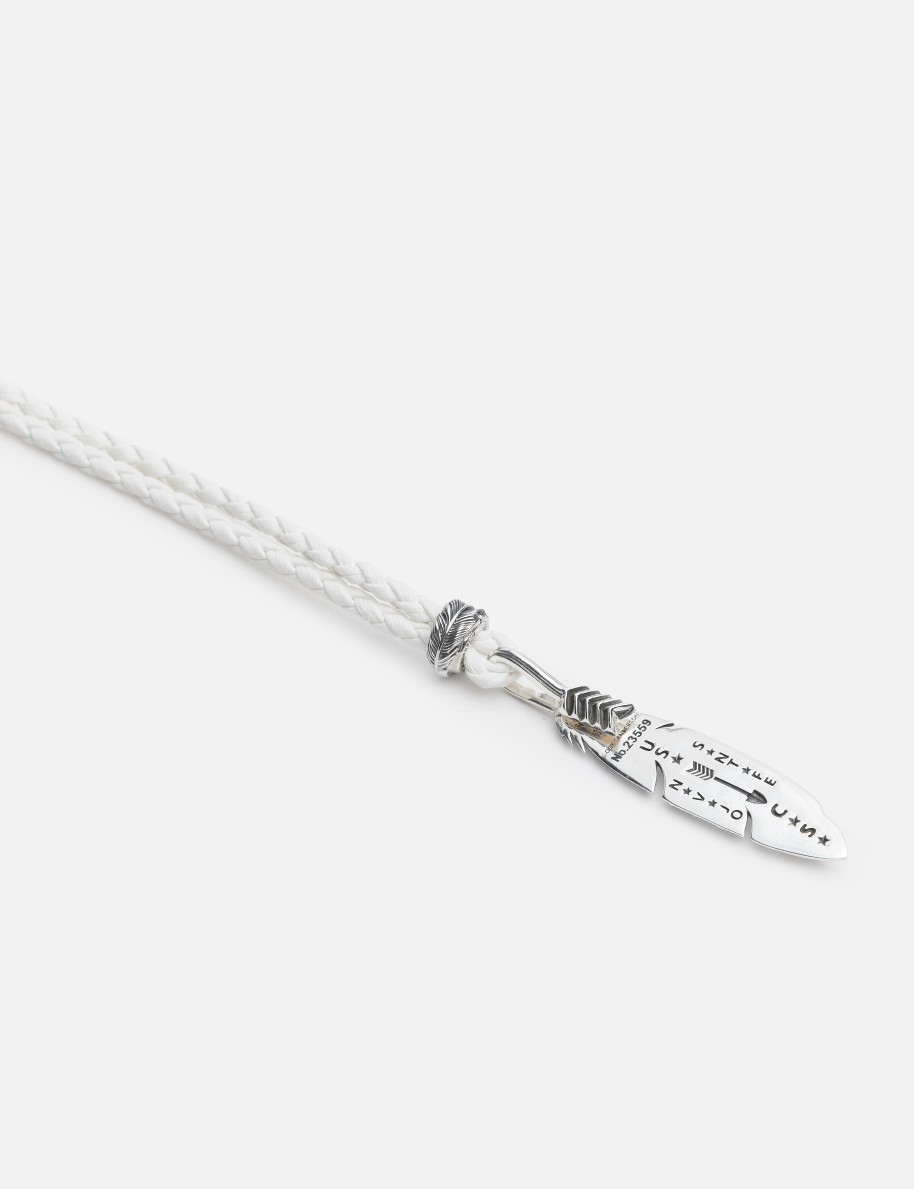 CS Navajo Hollow Star Right Arrow Feather Pendant With 2 Beads view 15