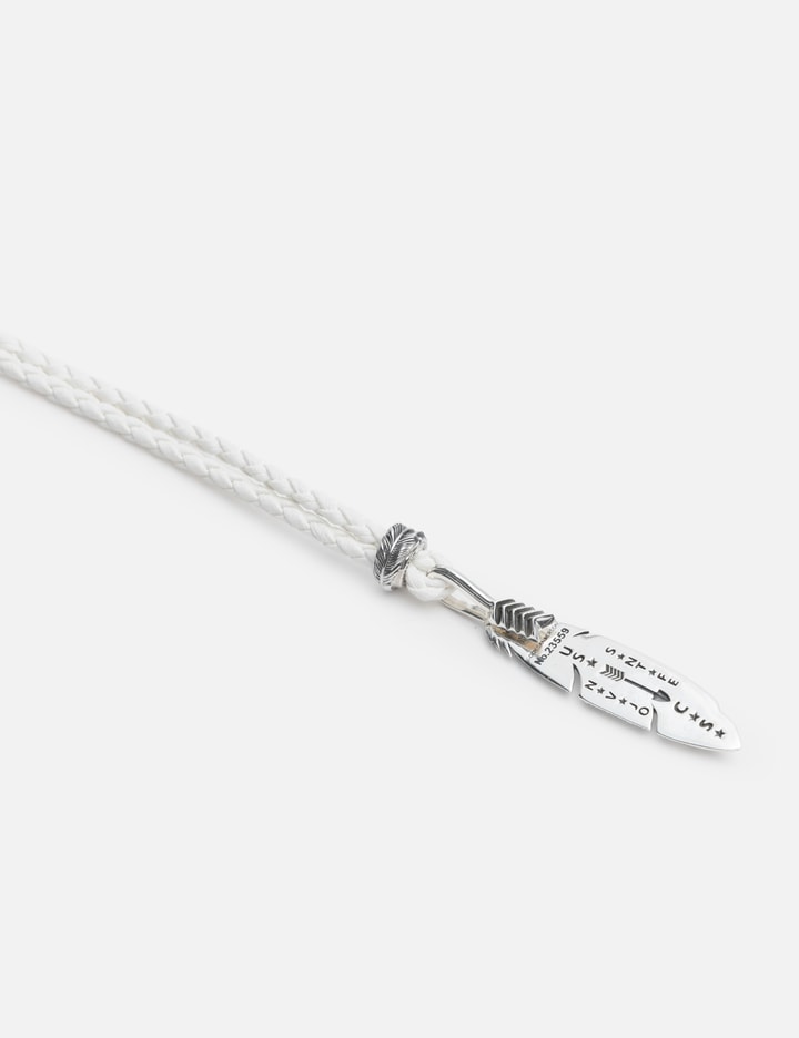 CS Navajo Hollow Star Right Arrow Feather Pendant With 2 Beads view 3