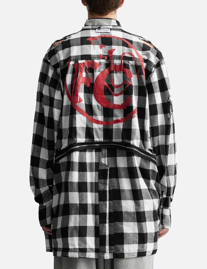 REVERSIBLE DESTROYED FLANNEL SHIRT Placeholder Image