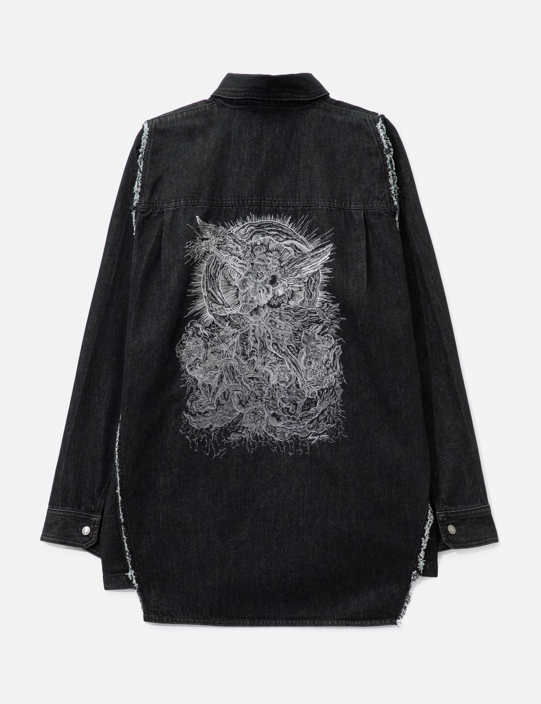 Polyptych Embroidered Denim Shirt view 9