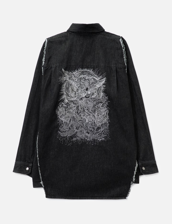SONGZIO Polyptych Embroidered Denim Shirt
