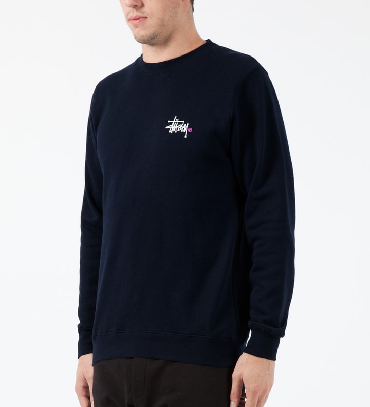 Navy Basic Logo Crewneck Sweater Placeholder Image
