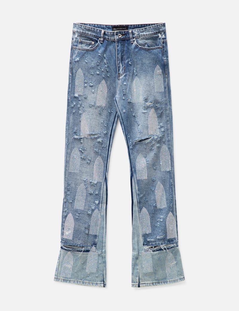 Tik Tok Famous Rhinestone Jeans Light Blue Wash | GUSSIED UP ONLINE –  gussied up online