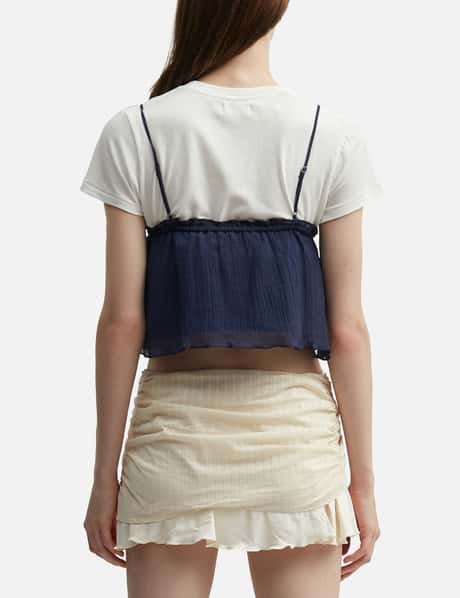 Shirred Crinkle Bustier view 12