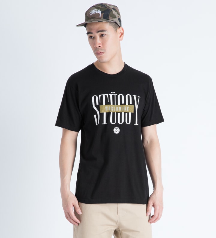 Black Stussy Worldwide T-Shirt Placeholder Image