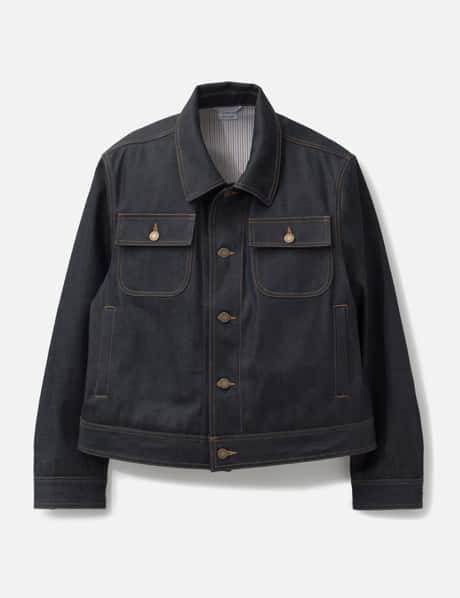Selvedge Denim Backstrap Utility Jacket view 6