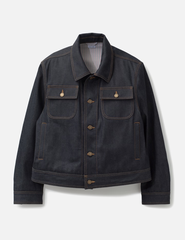 톰브라운 Selvedge Denim Backstrap Utility Jacket
