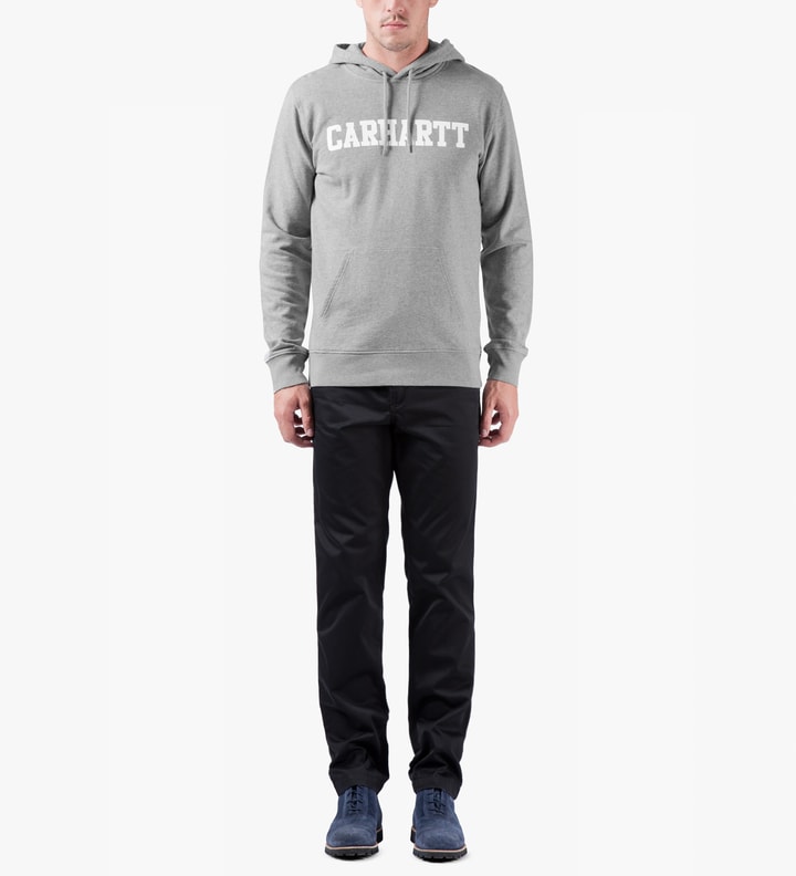 Heather Grey/White College Sweat Hoodie Placeholder Image