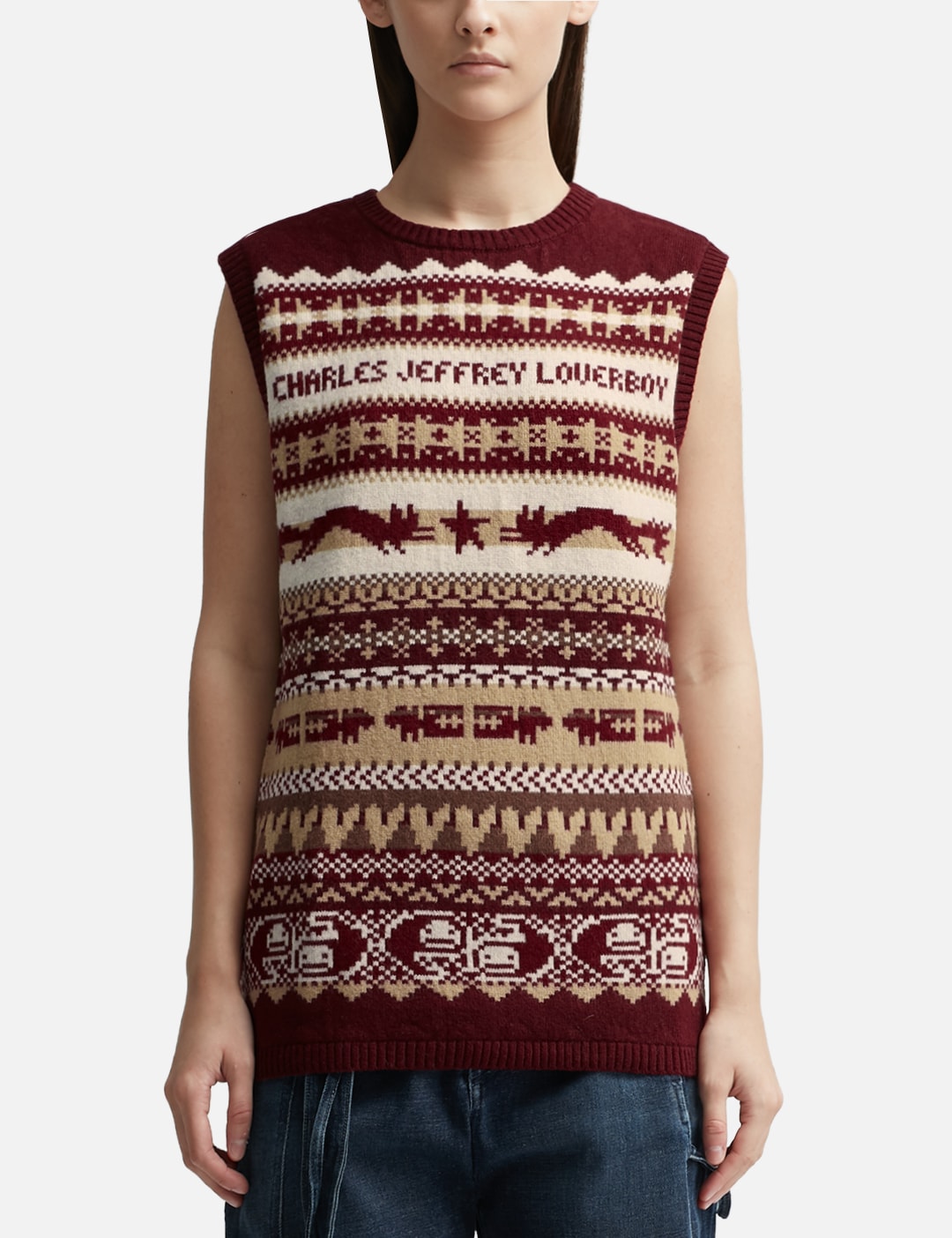 Fine Fairisle Vest view 13