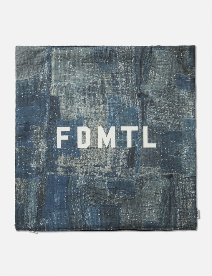Fdmtl Printed Boro Cushion Cover In Black