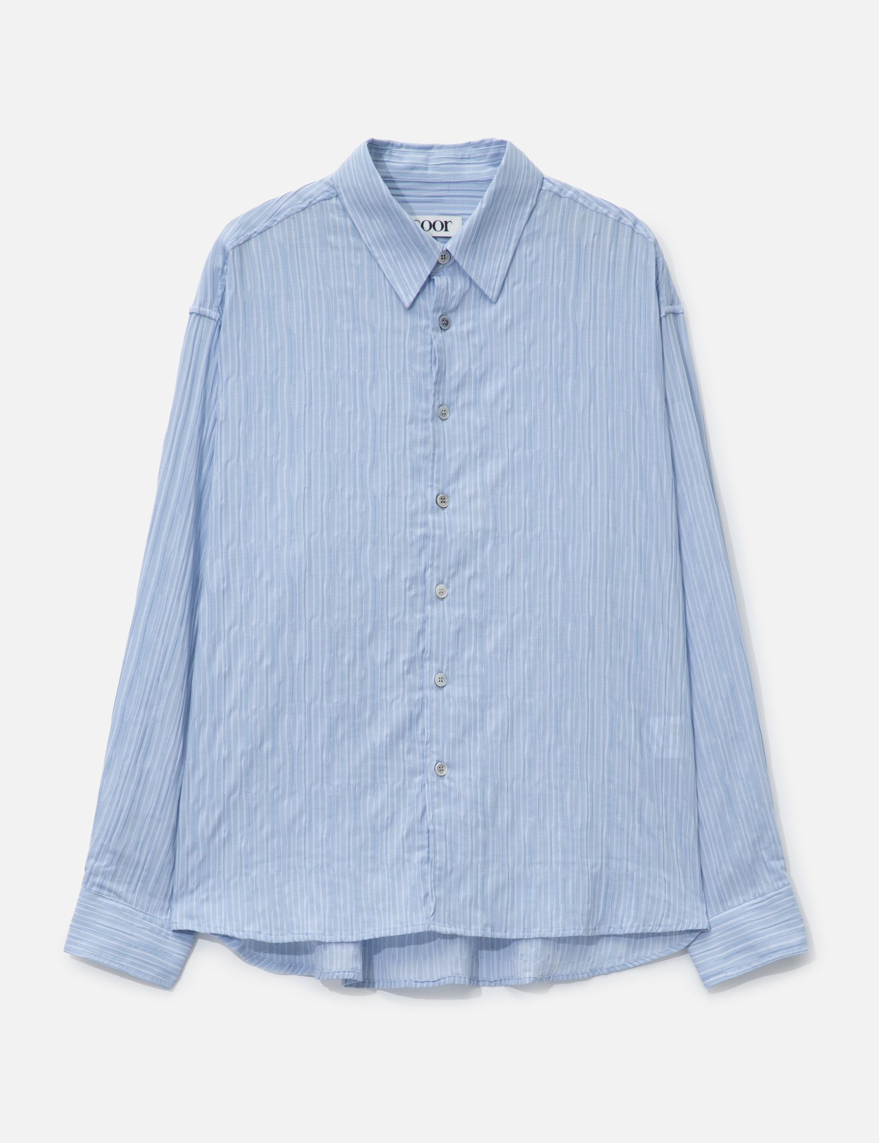 Semi-Overfit Wrinkle Stripe Shirt view 16